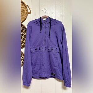 WELCOME SCRAWL GARMENT DYED TWILL ANORAK size Large